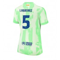 Camiseta Barcelona Inigo Martinez #5 Tercera Equipación Replica 2024-25 para mujer mangas cortas